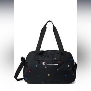 Champion Varsity Duffel, Black Combo, One Size, Varsity Duffel